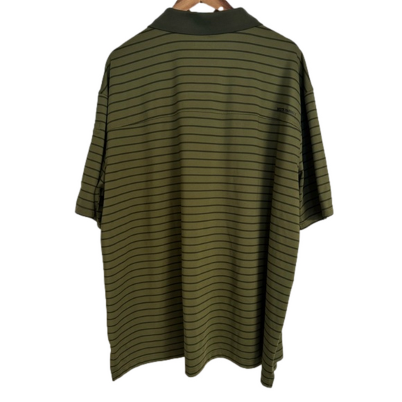 DULUTH Trading Co Men's 2XL Green Striped Short Sleeve Shirt - Picture 2 of 5